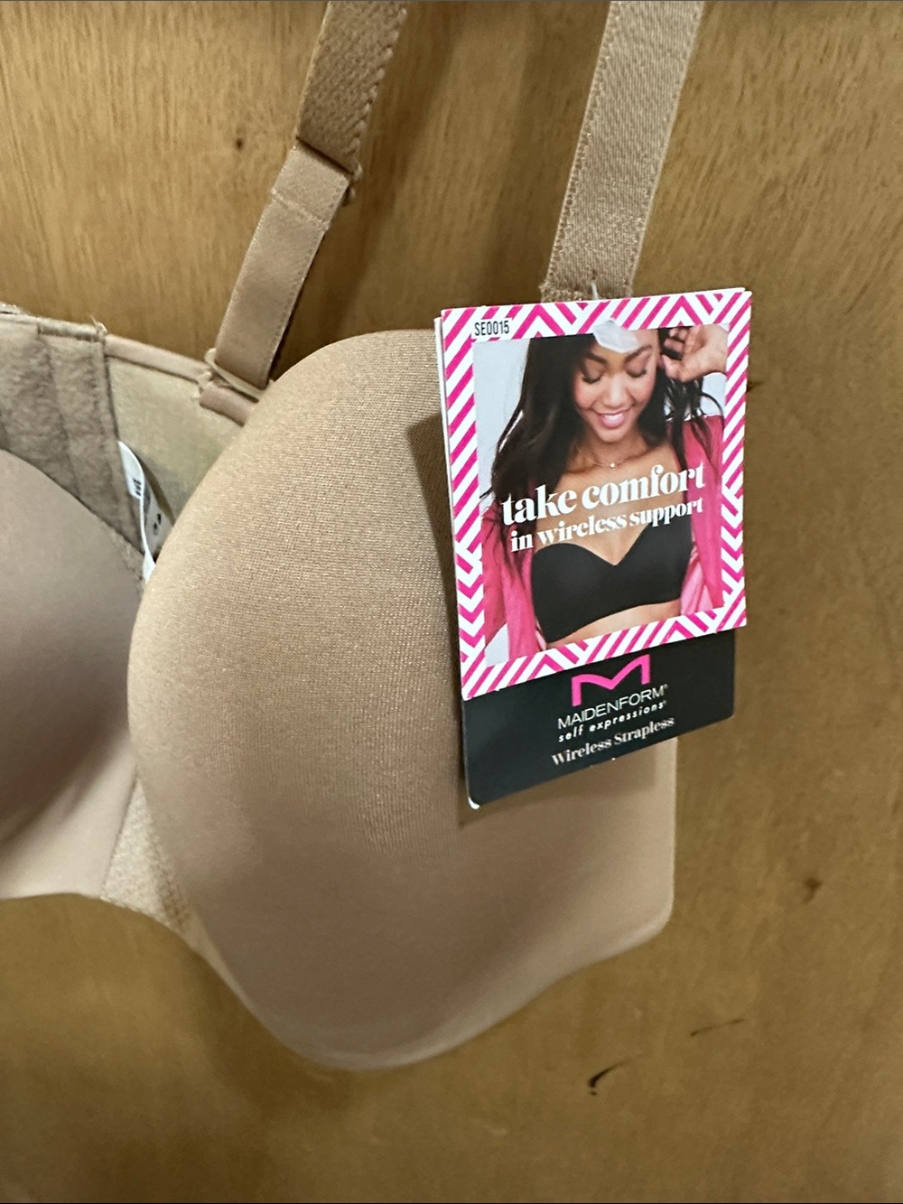 Maidenform Nude Wireless Strapless Bra with Removable Straps